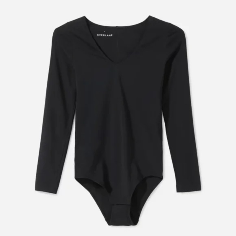 Everlane Black Supima Bodysuit